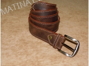 Brown Leather Belt - Oil Leather